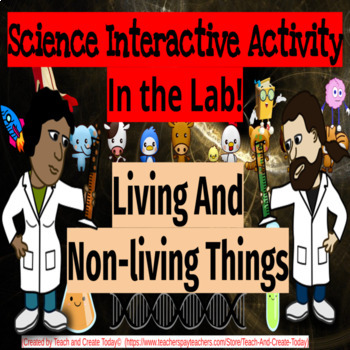 Preview of 2nd Grade Science Activity Living and Non Living Things Digital Review