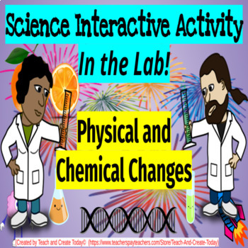Preview of Summer Freebie 2nd Grade Science Activity Physical and Chemical Changes   Review