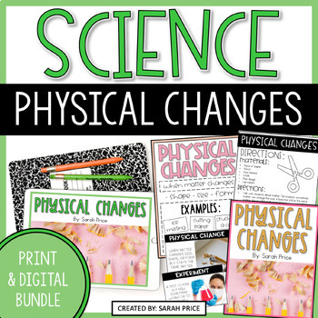 Preview of 2nd & 3rd Grade Science - Physical Changes & Properties of Matter Activities
