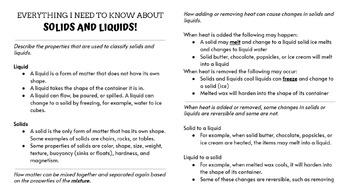 Preview of 2nd Grade Science Units- Notes/Study Guides/Handouts