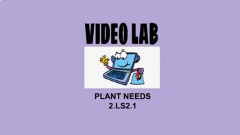 Preview of 2nd Grade Science Video Lab Activity 2.LS2.1 Plant Needs
