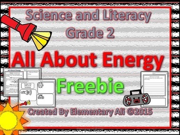 Preview of 2nd Grade Science and Literacy: All About Energy (TEKS & NGSS)
