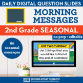2nd Grade Seasonal Morning Meeting Messages Slides • Googl