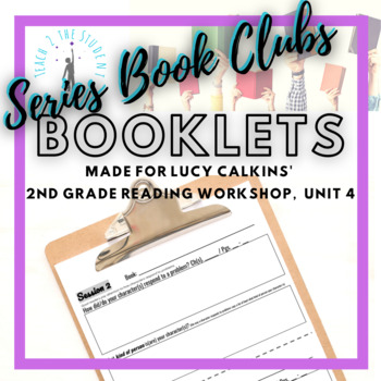 Preview of BUNDLE 2nd Grade Series Book Clubs (Lucy Calkins RW U4) In-Person+BONUS Distance