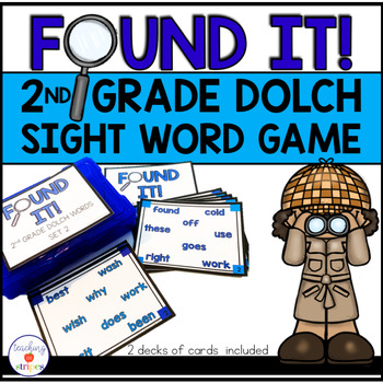 Preview of 2nd Grade Sight Word Game | Dolch Words | Found It! 
