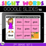 2nd Grade Sight Words Set 1 Mystery Picture Google Slides™