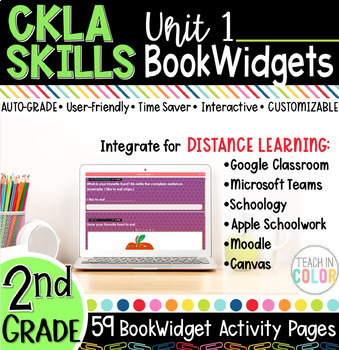 Preview of 2nd Grade Skills Unit 1 with BookWidgets [Aligned to CKLA Activity Book]