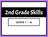 2nd Grade Skills Units 1-6