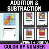 2nd Grade Skip Counting, Addition & Subtraction Color by N