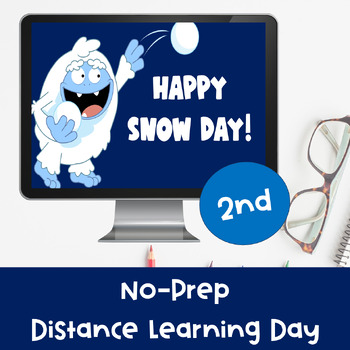 Preview of 2nd Grade Snow Day Digital Activities + Lesson Plan - No-Prep - Google Slides #1