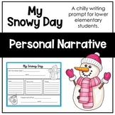 2nd Grade Snow Day Narrative Writing Resource