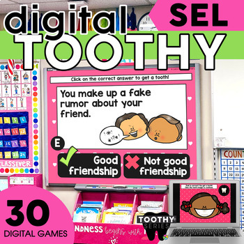 Preview of 2nd Grade Social Emotional Learning Activities | Digital Toothy® Bundle