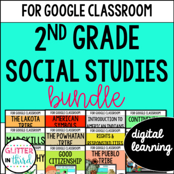 Preview of 2nd Grade Social Studies Activities for Google Classroom Digital Resources 