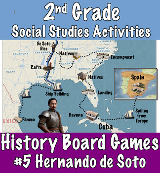 Preview of 2nd Grade Social Studies Activity #5 Hernando de Soto (explorers)