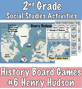Preview of 2nd Grade Social Studies Activity #6 Henry Hudson (explorers)
