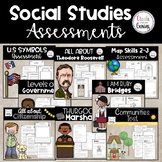 2nd Grade Social Studies Assessments| Growing Bundle ⭐️FLA