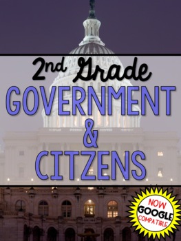 Preview of 2nd Grade Social Studies Curriculum Government Citizens Unit
