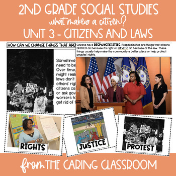 Preview of 2nd Grade Social Studies Curriculum Unit 3: What Makes a Citizen?