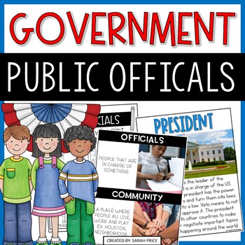 Preview of 2nd Grade Social Studies - Public Officials & Government Leaders Activities