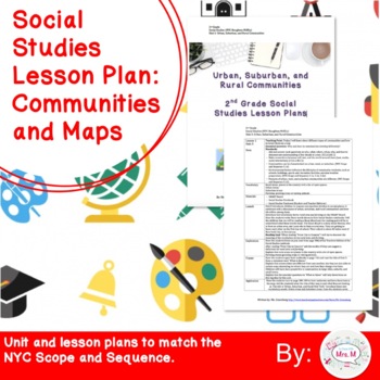 Preview of 2nd Grade Social Studies Unit Introduction Lesson Plan: Communities and Maps
