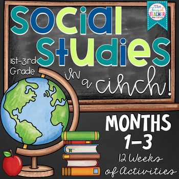 Preview of 2nd Grade Social Studies in a Cinch Bundle! Months 1-3