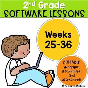 Preview of 2nd Grade Technology Lessons Weeks 25-36