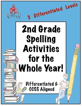 Preview of 2nd Grade Spelling Activities for the Whole Year!  (Differentiated!)