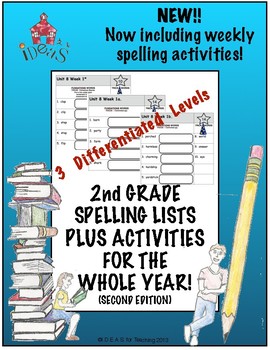 2nd Grade Spelling Lists PLUS Activities For the Whole Year ...