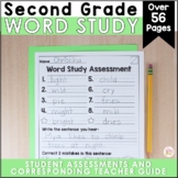 2nd Grade Word Study Assessments EDITABLE - Yearlong Spelling