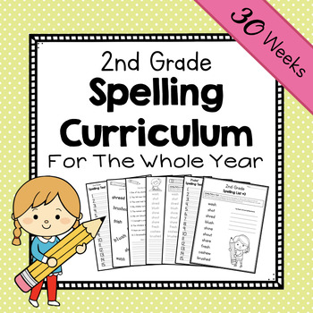 2nd Grade Spelling Curriculum | 2nd Grade Year-Long Spelling Curriculum