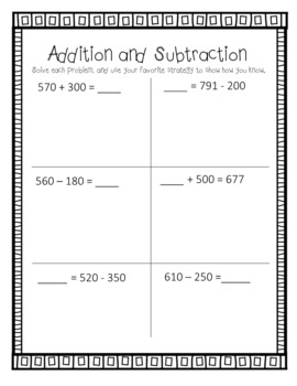 2nd Grade Spring Break Math Packet - Spiral Review - Concept & Fluency ...