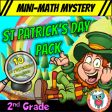 2nd Grade St Patrick's Day Mini Math Mysteries - Math Revi
