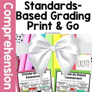 Preview of Reading Assessment Bundle Fiction & Nonfiction 2nd Grade Standards Based Grading