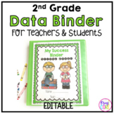 Editable 2nd Grade Student & Teacher Data Tracking Binder 