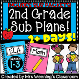 2nd Grade Sub Plans! 2 Days of Activities and Printables!
