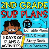 2nd Grade Sub Plans! 3 Days of Activities and Printables! 