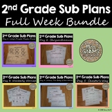 2nd Grade Sub Plans Bundle - Full Week!