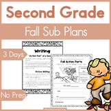 Second Grade Sub Plans for Fall