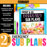 2nd Grade Sub Plans: February Emergency Substitute Plans &