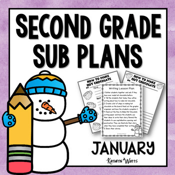 Preview of 2nd Grade Sub Plans January