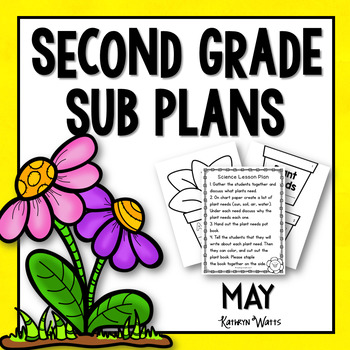 Preview of 2nd Grade Sub Plans May