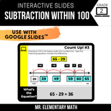 2nd Grade Subtract within 100 - Print & Digital Math Centers