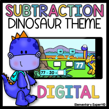 Preview of 2nd Grade Subtraction Practice Digital Activities 2.MD.6