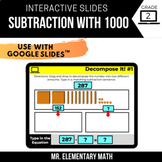 2nd Grade Subtraction within 1000 - Print & Digital Math Centers