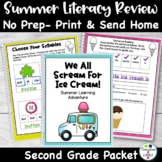 2nd Grade Summer ELA Review Pack | End of Year | 3rd Grade