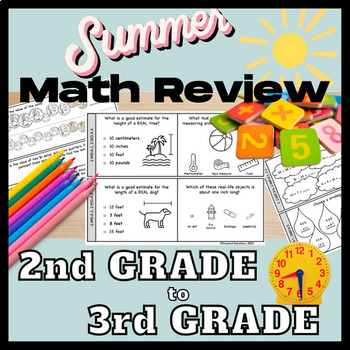 Preview of 2nd Grade Summer Math Review Packet