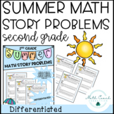 2nd Grade Summer Math Story Problems | Second Grade Math W