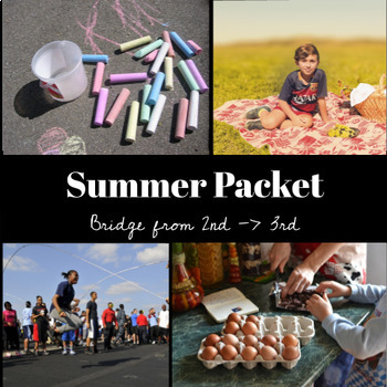 Preview of 2nd Grade Summer Packet - 30 Family-Friendly Activities!