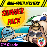 2nd Grade Summer Packet of Mini Math Mysteries (Printable 