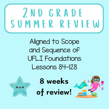 Preview of 2nd Grade Summer Review- Aligned to S & S of UFLI Foundations 84-128